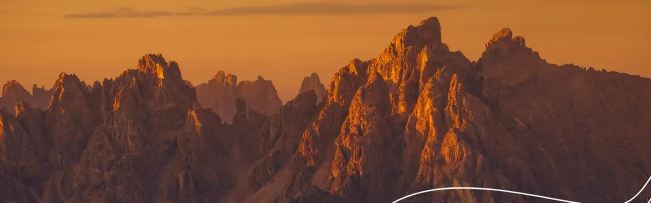 Photo of mountains during sunset