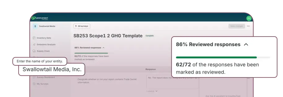 reporting and compliance features