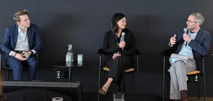 Sam Stark speaking on a panel at the Scope 3 Innovation Forum USA 2025 in Washington, D.C.