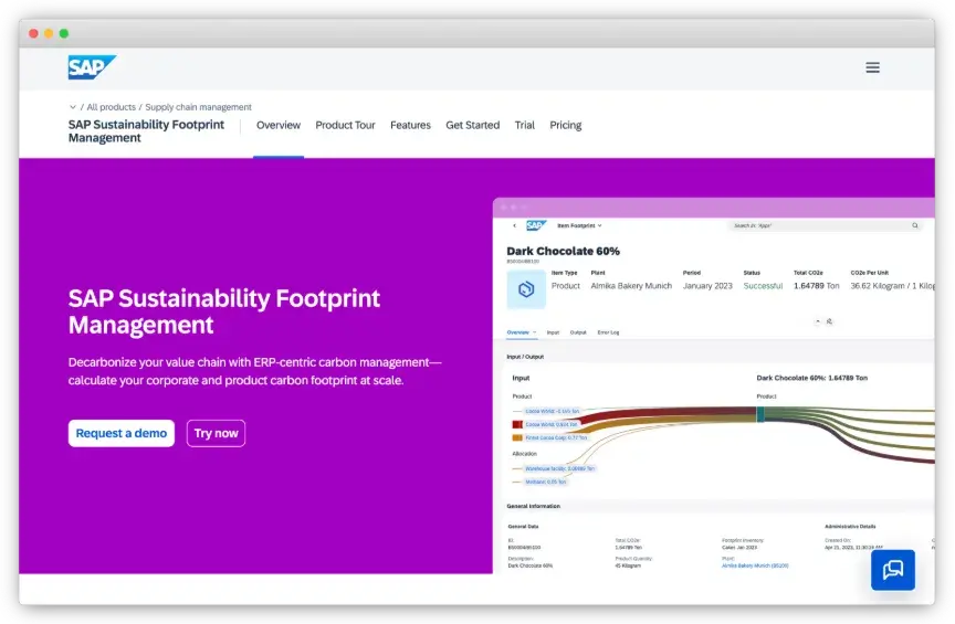 SAP Sustainability Footprint Management